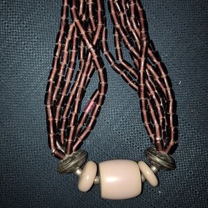 Angela Caputti  Burgundy C...Beads Multi strand Necklace Just stunning.